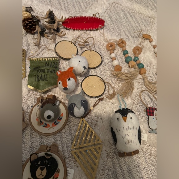 Boho neutral bundle of Christmas tree ornaments - Picture 9 of 14